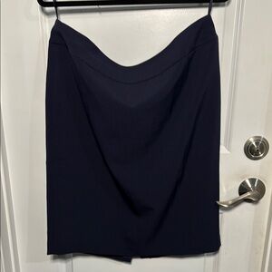 Evan Picone Blue Asymmetrical Pencil Skirt